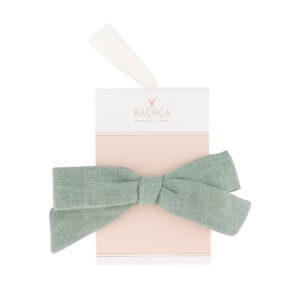 BACHCA BARRETTE CROCO NOEUD VERT DE GRIS