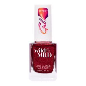 Wild&mild ruby heart gel effect nail p.