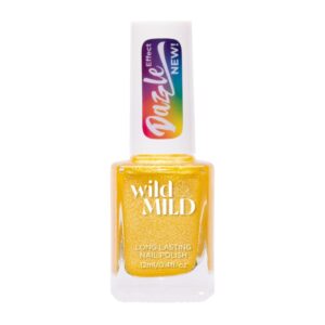 Wild&mild mimosa time dazzle efect nail