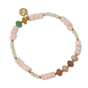 ANARTXY BRACELET ELASTIC NAT.SHELL BEADS