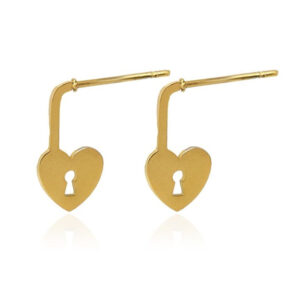 ANARTXY EARRING LITTLE HEART SHAPED LOCK