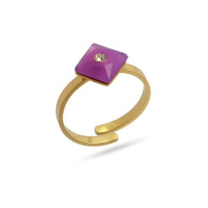 ANARTXY RING WITH GEOM.SONE BEADS
