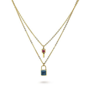 ANARTXY NECKLACE DOUBLE WITH A LOCK