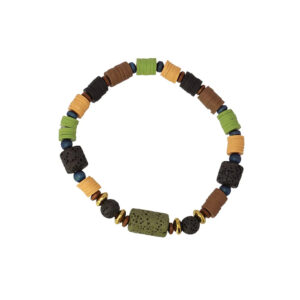 Anartxy bracelet man with volcanic stone