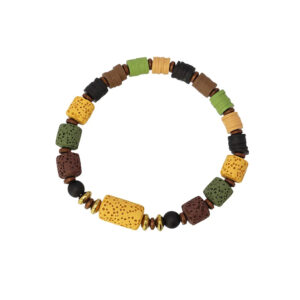 ANARTXY BRACELET MAN WITH VOLCANIC STONE