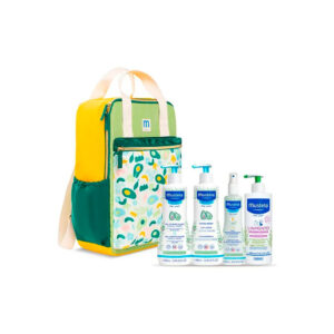 Mustela mochila family adventures pastel