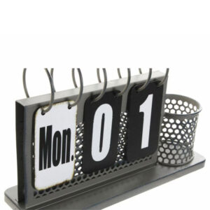 Item calendario metal 26x8x18 cubilete