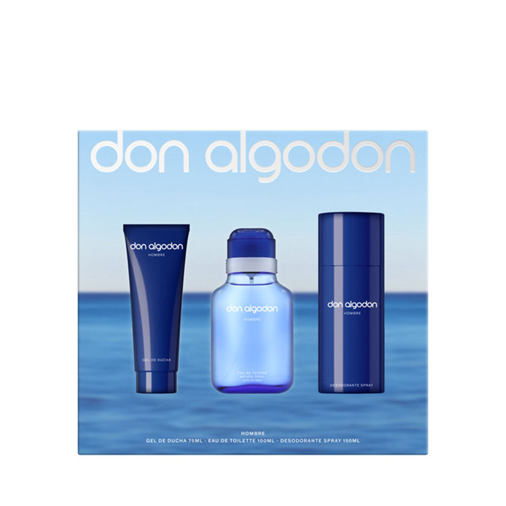 Don algodon hombre edt 100 vap+deo+gel