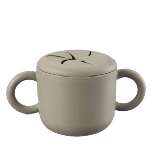 I'm cute silicone snack cup taupe