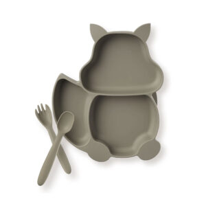 I'm cute set silicone suction plate taup