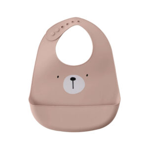 I'm cute silicone baby bib rose