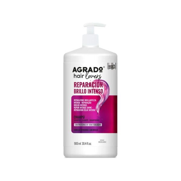 Agrado Prof. Keratin Shampoo – 400 Ml Für Starkes, Glänzendes Haar Mit Keratin-Pflege